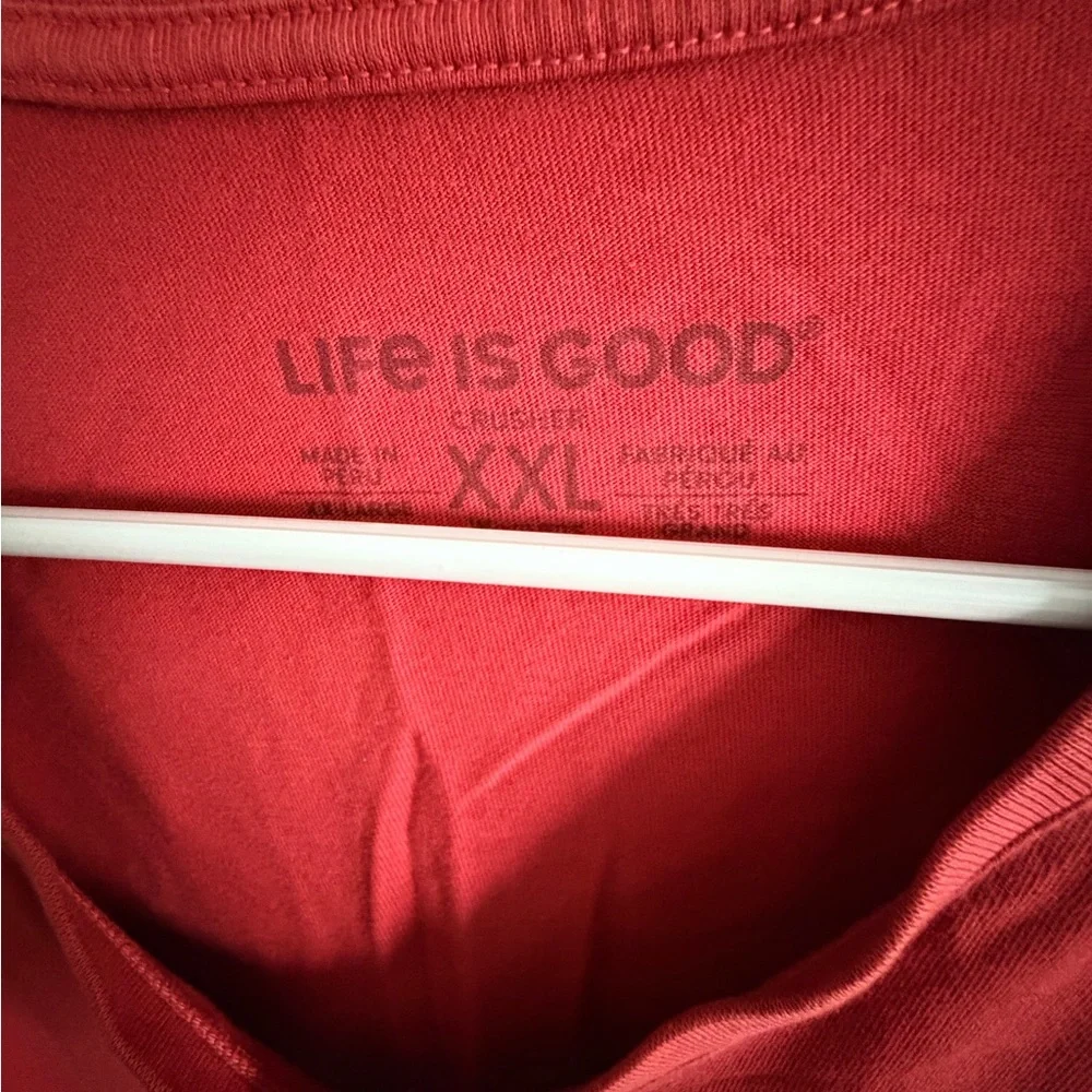 Life Is Good Women's Sunflower Red Tee - Picture 3 of 5
